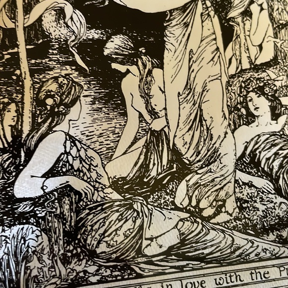 Art Nouveau style glass display part panel 6” x 4” Women - Picture 4 of 5